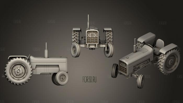 Tractor55 stl model for CNC